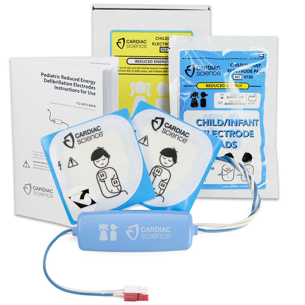 Cardiac Science Powerheart G3 AED Pediatric Defibrillation Pads, 1 pair